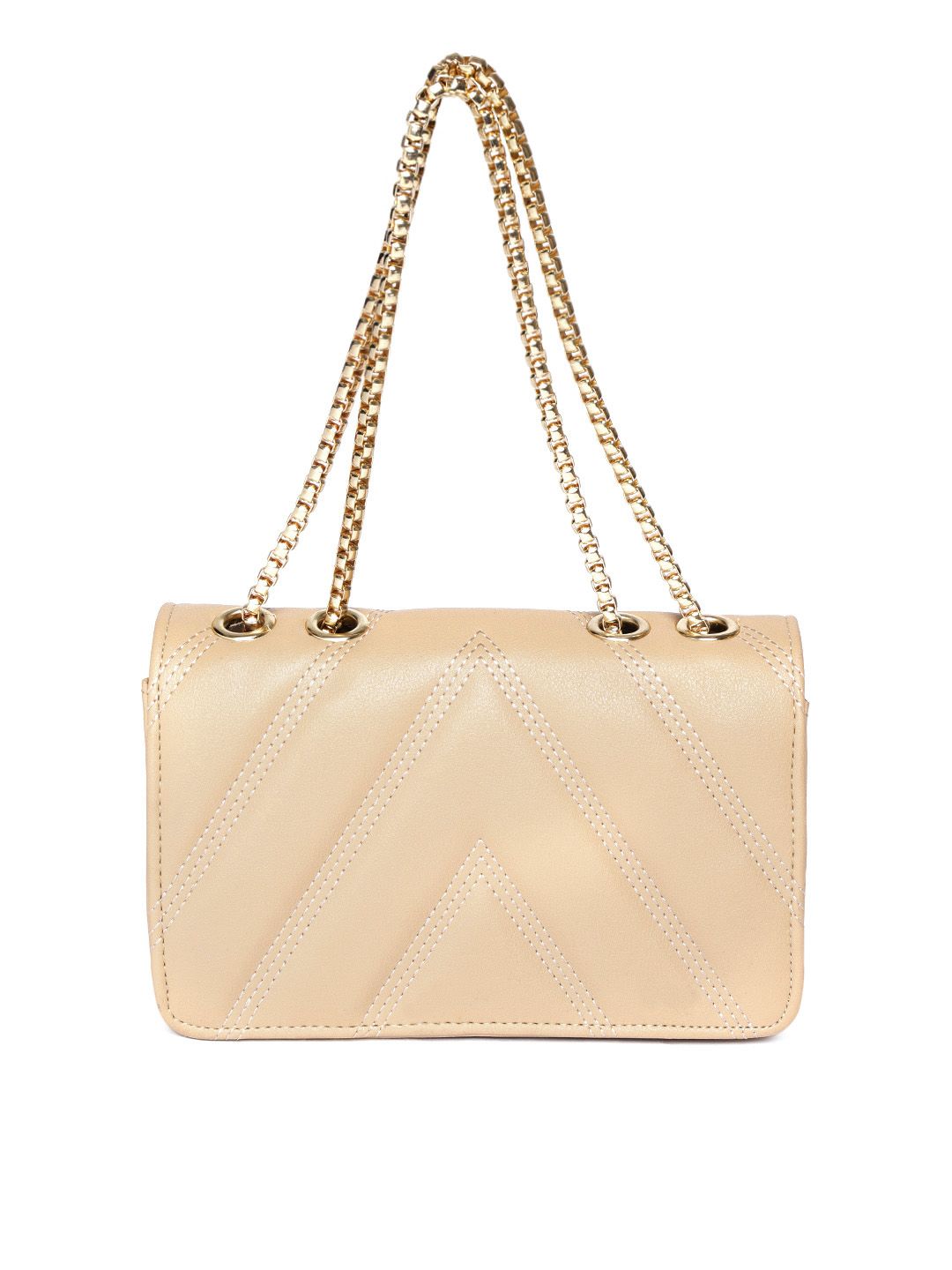 Lino Perros Beige Solid Shoulder Bag