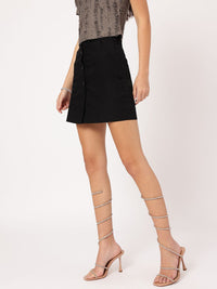DressBerry Effortlessly Fab Pure Cotton A-Line Mini Skirt