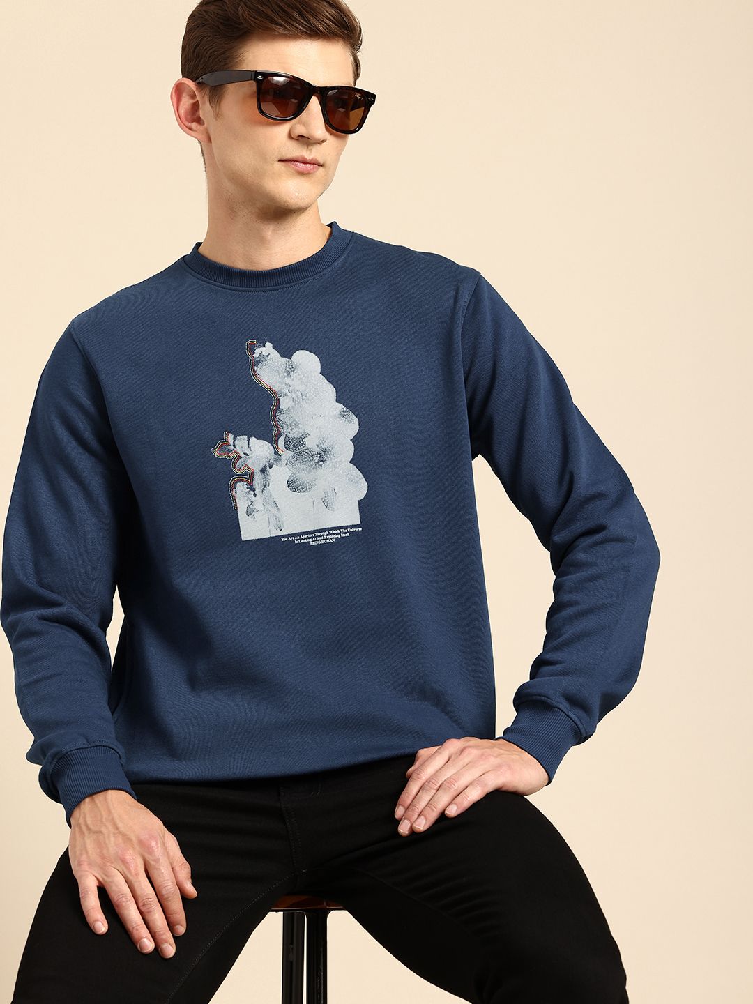 Being Human Graphic Printed Sweatshirt