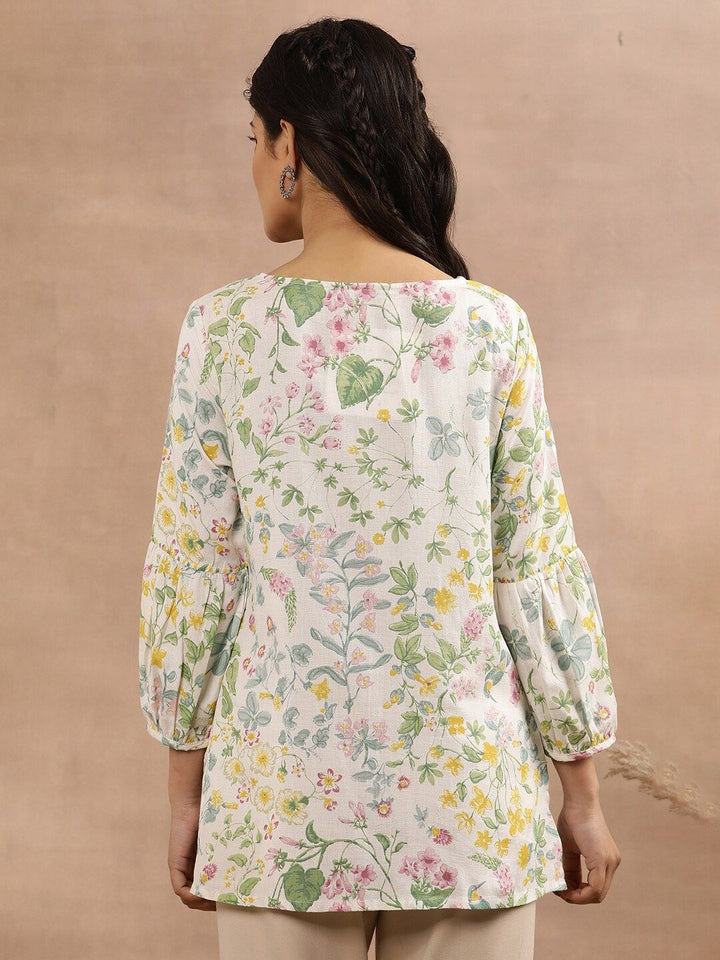 W Floral Printed Top