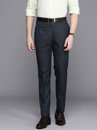 Raymond Men Textured Slim Fit Formal Trousers