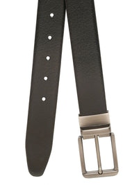 Teakwood Leathers Men Textured Leather Reversible Formal Belt