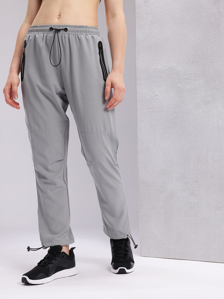 HRX by Hrithik Roshan Women Cropped Running Track Pants with Toggle Hem
