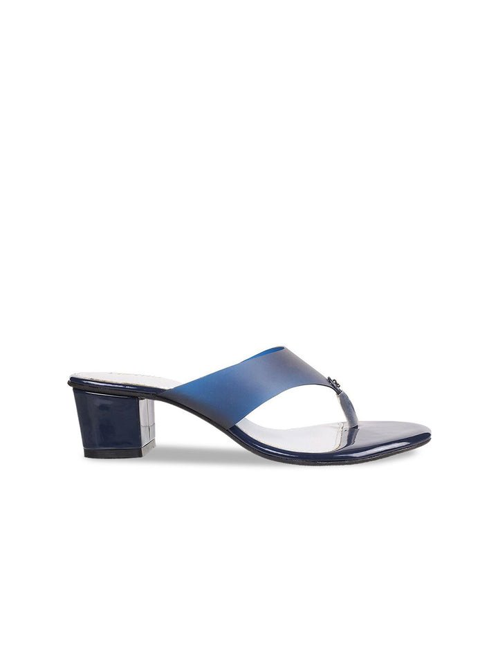 Metro Open Toe Block Open Back Heels