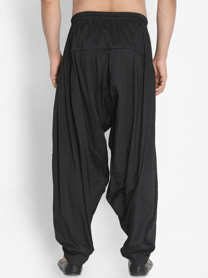 Vastramay Men Cotton Black Black Salwar