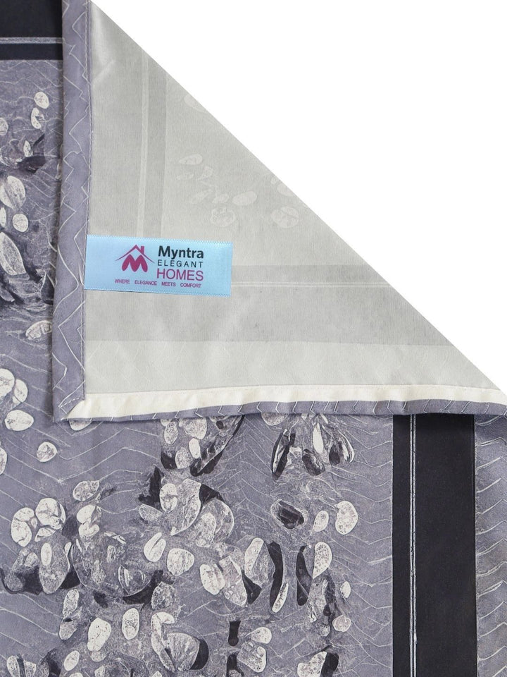 Myntra Elegant Homes Grey & Pink 400 TC King Bedsheet with 2 Pillow Covers