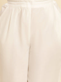 W Women Straight Fit Pure Cotton Ethnic Trousers