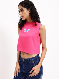 DressBerry Sense Of Freedom Sleeveless Crop T-shirt