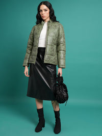 Tokyo Talkies Mock Collar Puffer Jacket