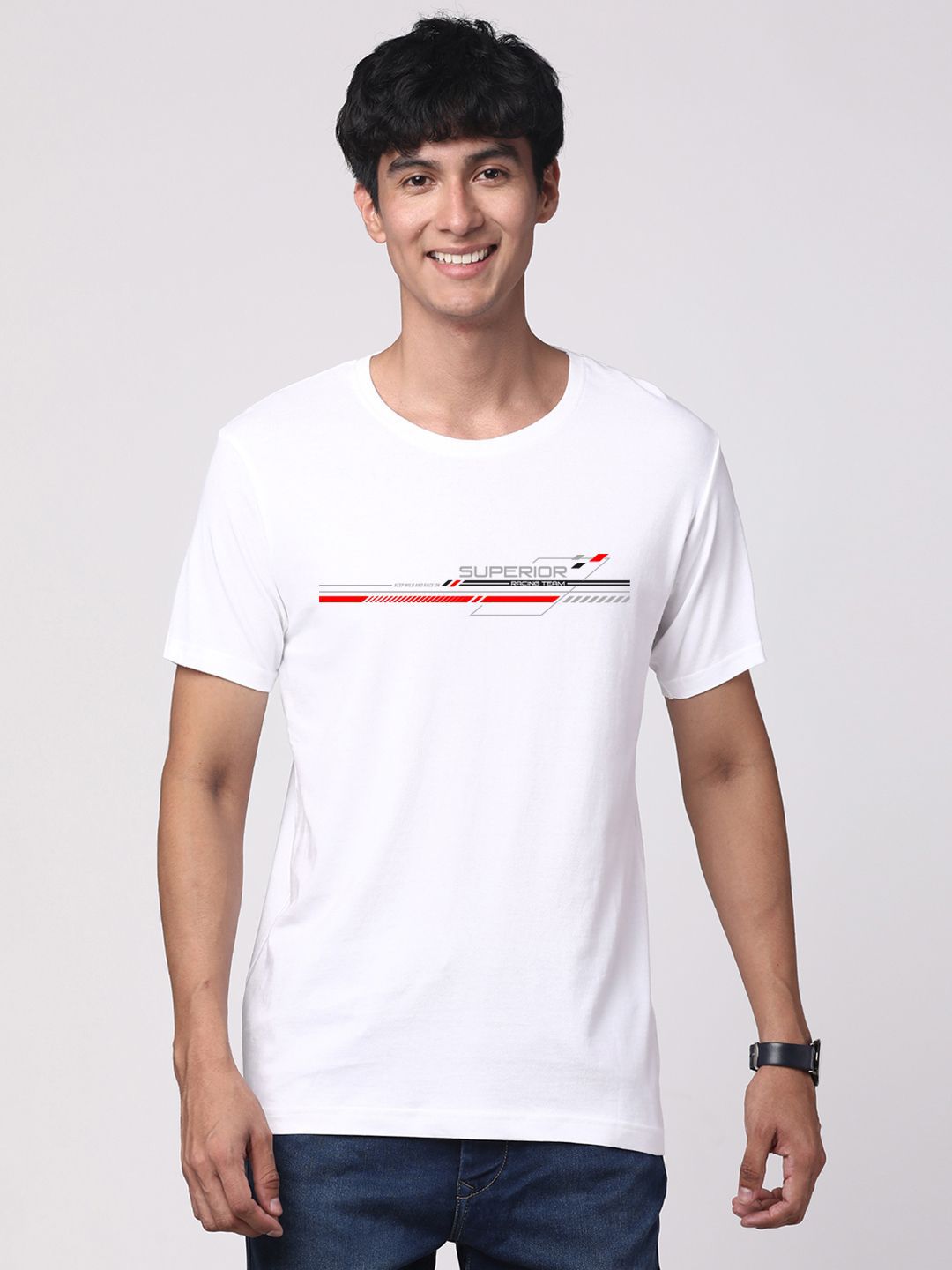 ADRO Pack of 3 Men Graphic Printed T-shirt