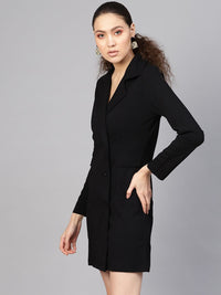 SASSAFRAS Black Blazer Dress