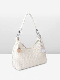 all about you Textured Structured Hobo Bag