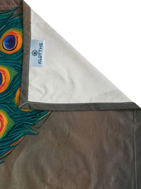 Moda Rapido X KLOTTHE Brown & Green Ethnic Motifs 400 TC King Bedsheet with 2 Pillow Covers