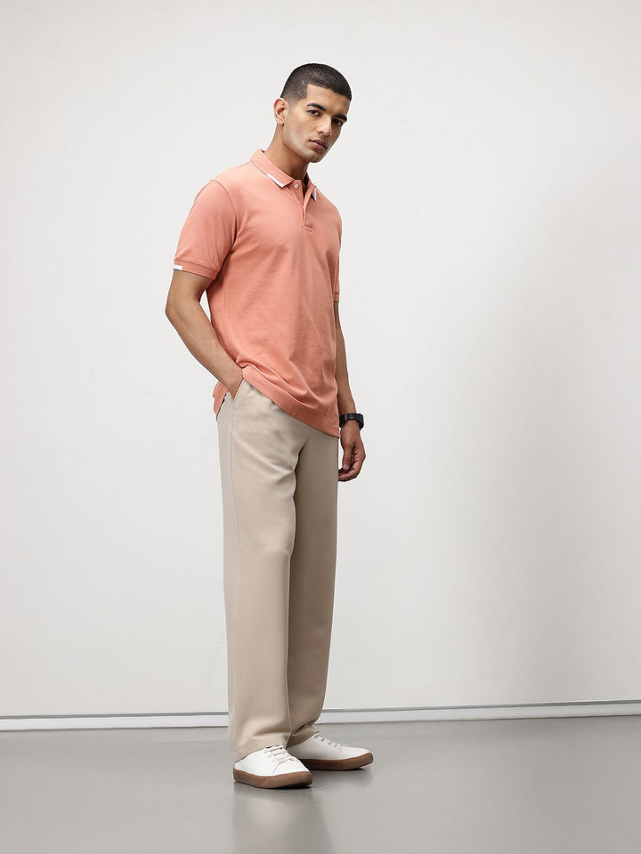 ether Contrast Collar Classic Fit Organic Cotton T-shirt