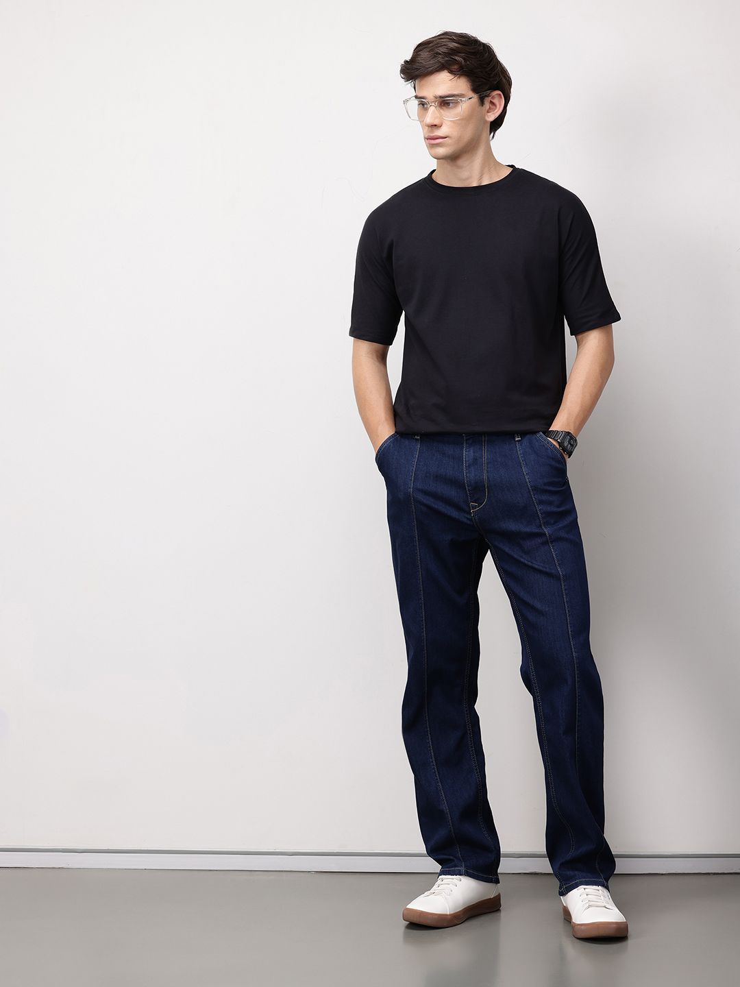 ether Men 365 Essentials Straight Fit Mid-Rise Jeans