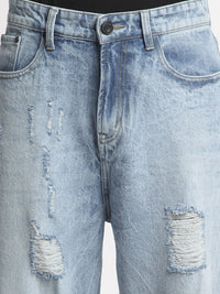 Bene Kleed Men Mid-Rise Highly Distressed Baggy Fit Jeans