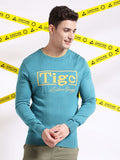 The Indian Garage Co Typography Printed Pullover Acrylic Sweater