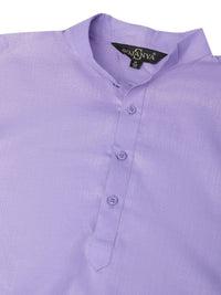 SOJANYA Men Purple Solid Kurta