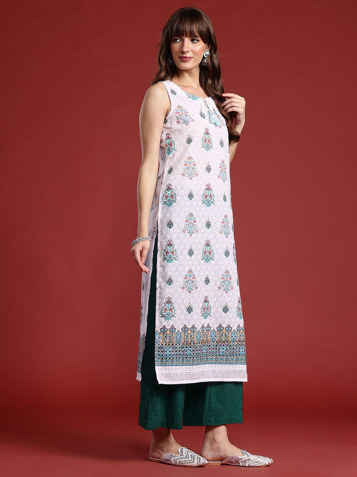 Anouk Ethnic Motifs Printed Pure Cotton Kurta