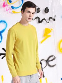 The Indian Garage Co Self Design Textured Long Sleeve Pullover Sweatshirt
