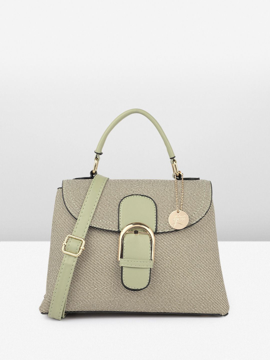 all about you Textured Structured Satchel