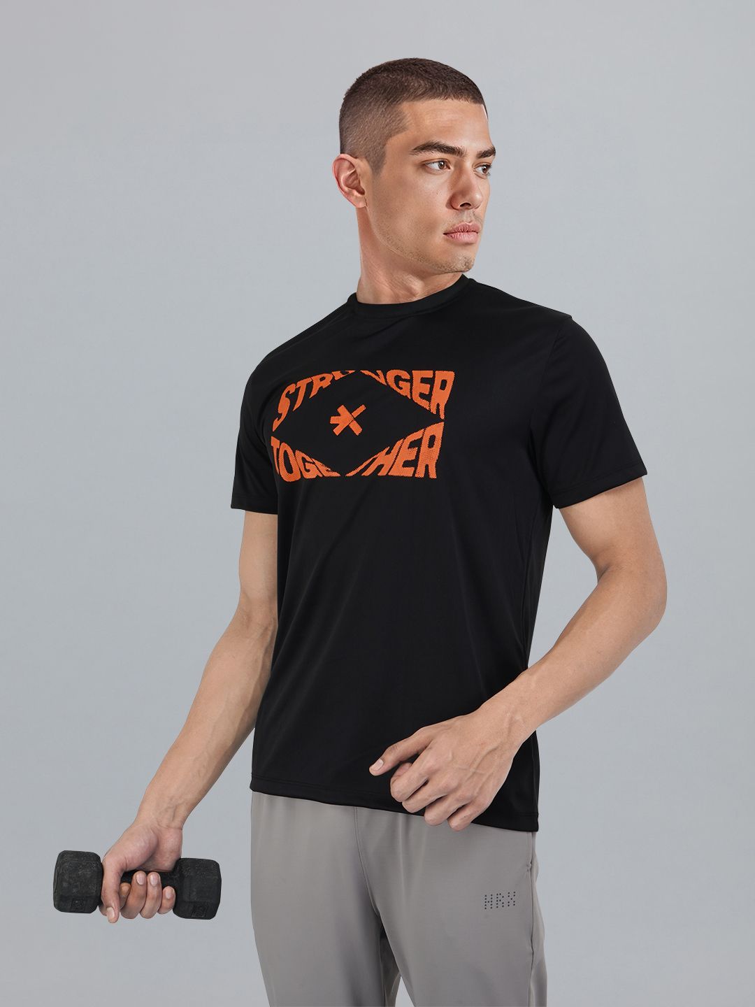 HRX by Hrithik Roshan Twin Collection Rapid-Dry Printed Training T-shirt