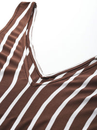 DressBerry Striped A-Line Dress