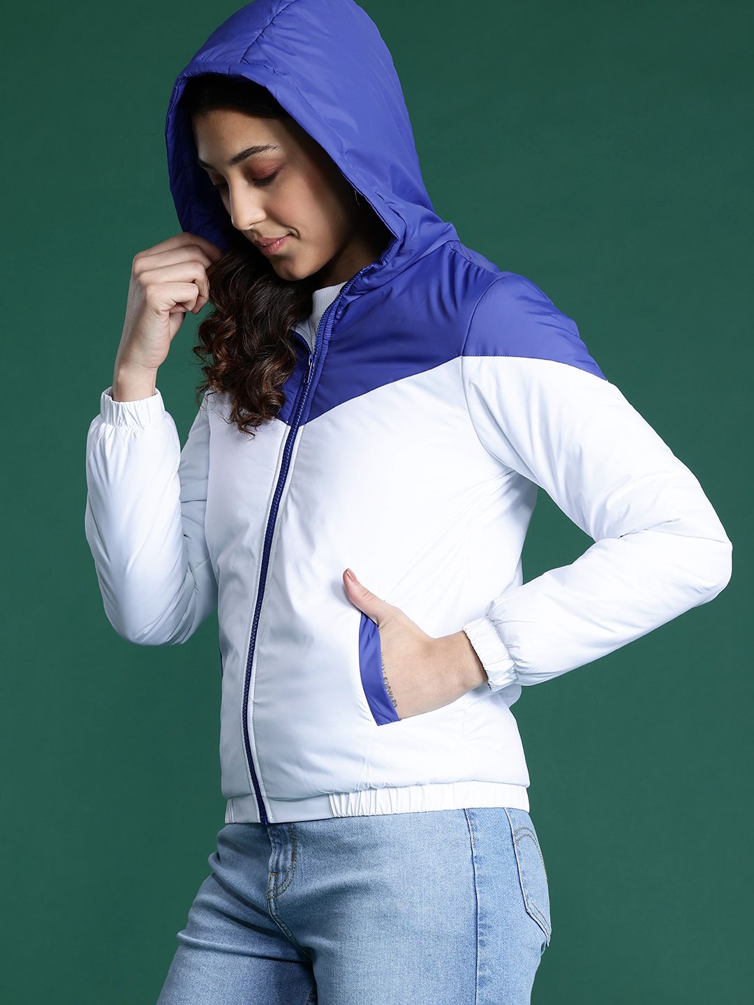 DressBerry Colourblocked Padded Jacket
