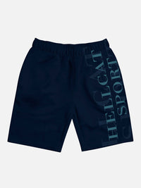 HELLCAT Boys Black Sports Shorts