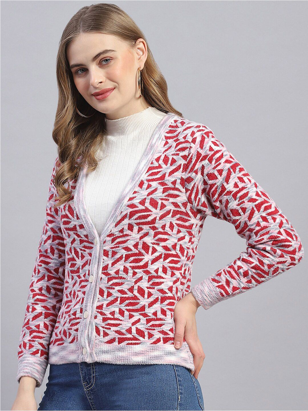 Monte Carlo Self Design Woollen Cardigan