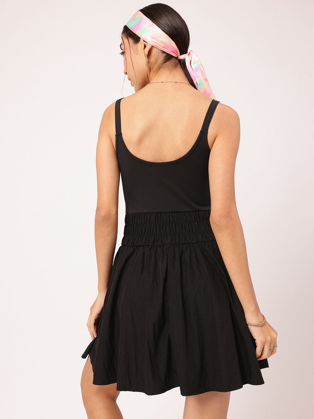 DressBerry Ethereal Touch Smocked Fit and Flare Dress