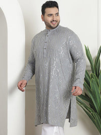 SOJANYA PLUS Kurta Kapas Tulen Berlabuci Dihiasi