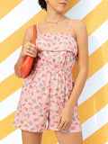 DressBerry Striped Dilemma Floral Layered Playsuit