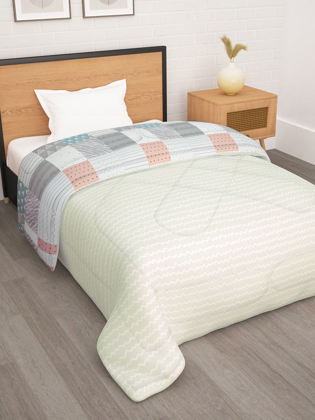 Story@home Printed 180 GSM Reversible Ac Room Single Bed Comforter