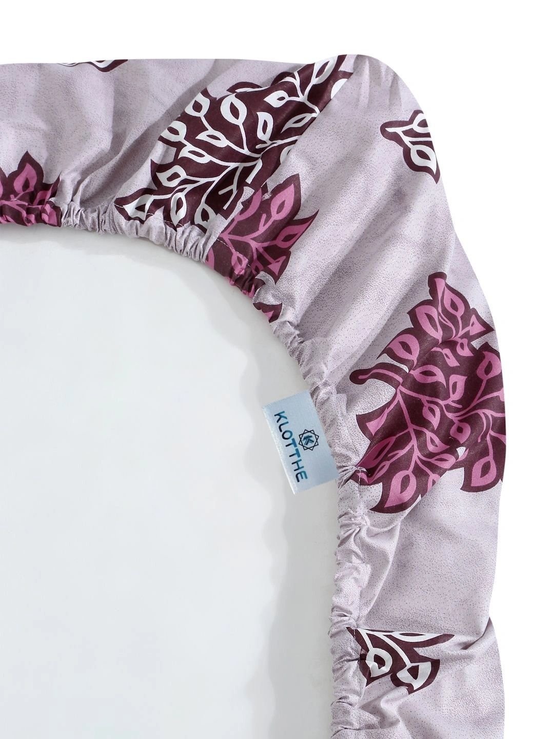 Moda Rapido X KLOTTHE Ungu & Bunga Putih 400 TC Cadar Bujang dengan 1 Sarung Bantal