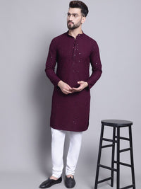 SOJANYA Men Ethnic Motifs Embroidered Sequinned Kurta