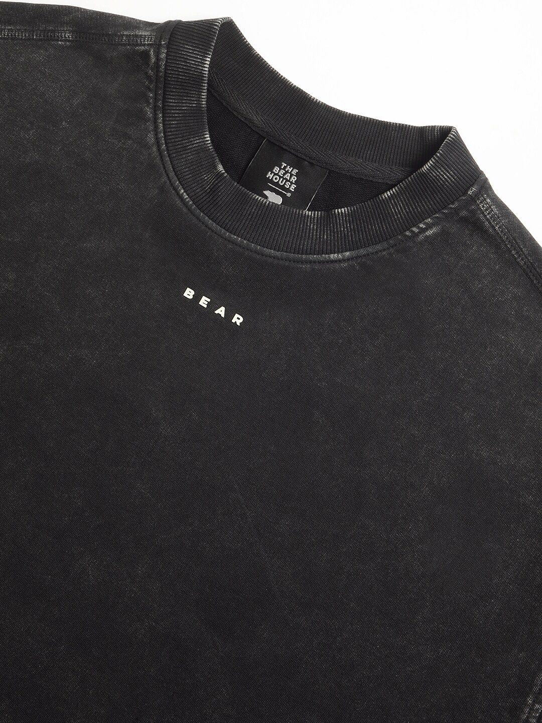 THE BEAR HOUSE Round Neck Cotton Oversized T-shirt