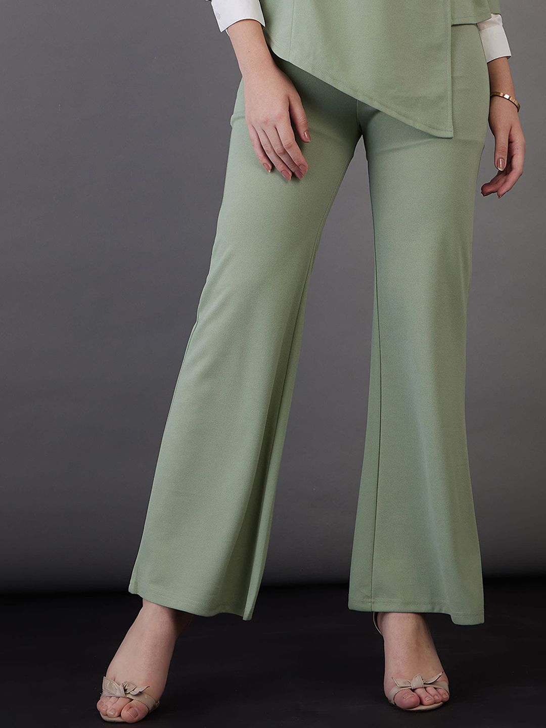 SASSAFRAS worklyf Women High-Rise Bootcut Trousers