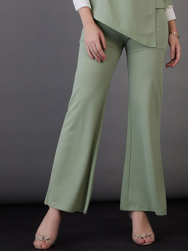 SASSAFRAS worklyf Women High-Rise Bootcut Trousers