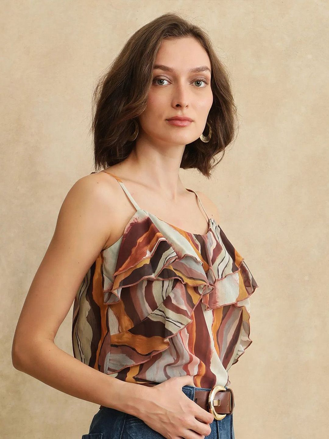RAREISM Women Printed Cotton Top