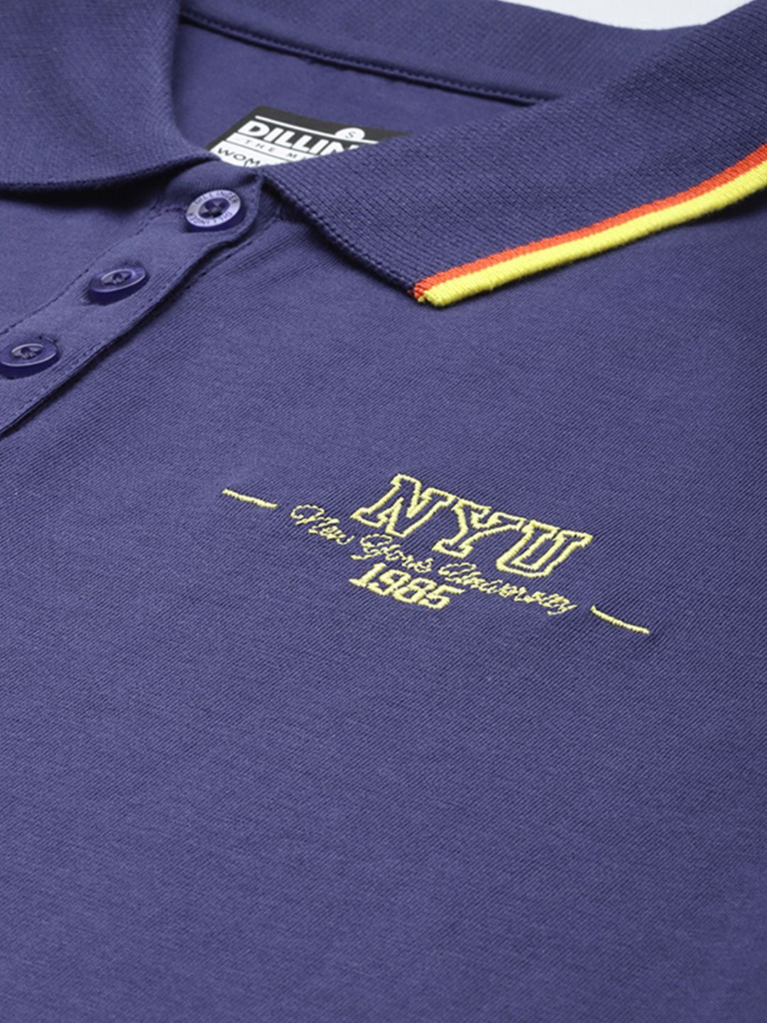 DILLINGER Women's Regular Fit Badge Embroidery Polo Tshirt