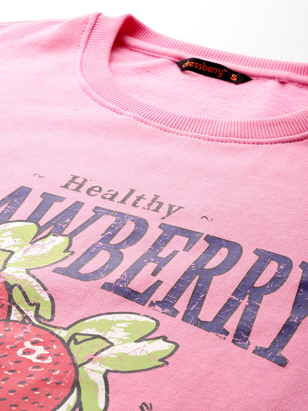 DressBerry Women Printed Longline Sweatshirt