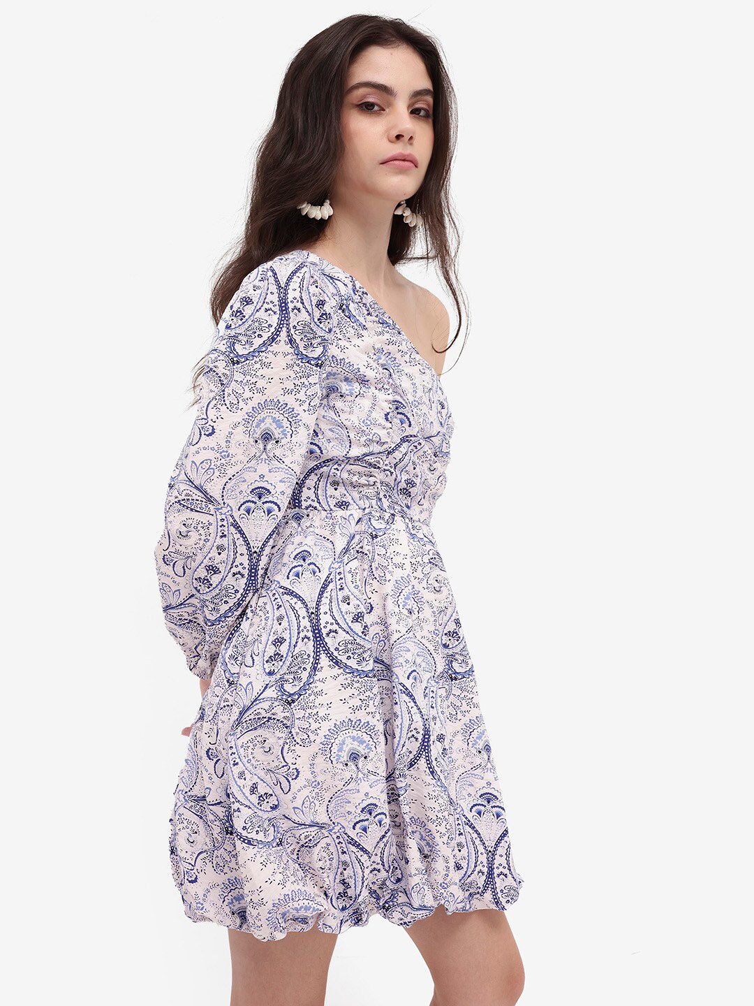 RAREISM One Shoulder Ethnic Motifs