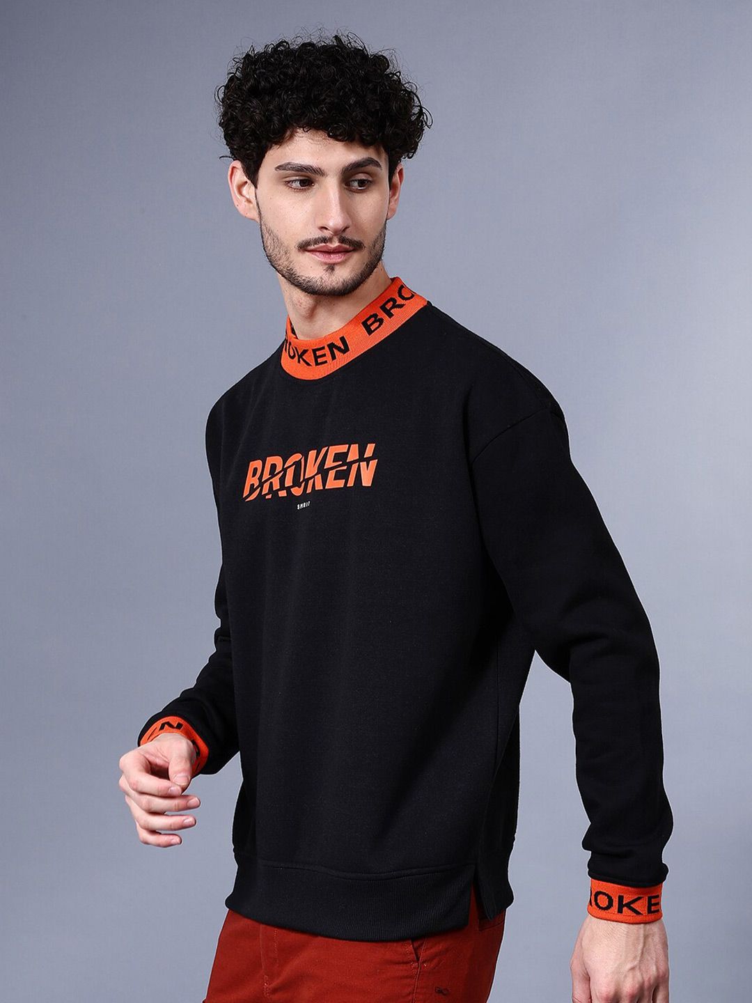 The Indian Garage Co Typography Printed Pullover Sweatshirt