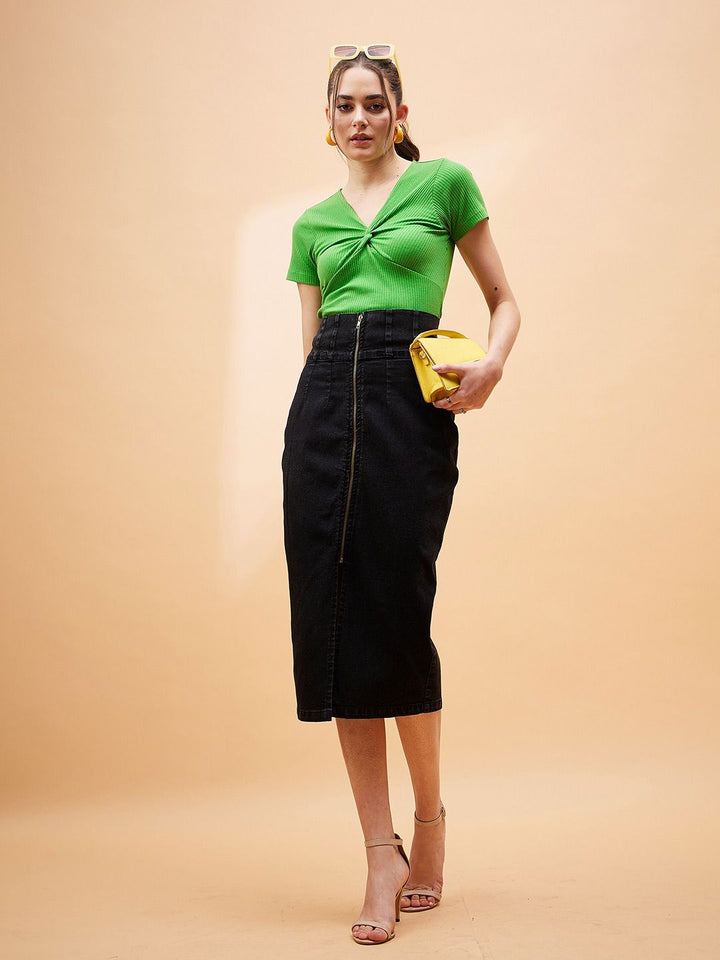 SASSAFRAS BASICS V-Neck Cotton Top