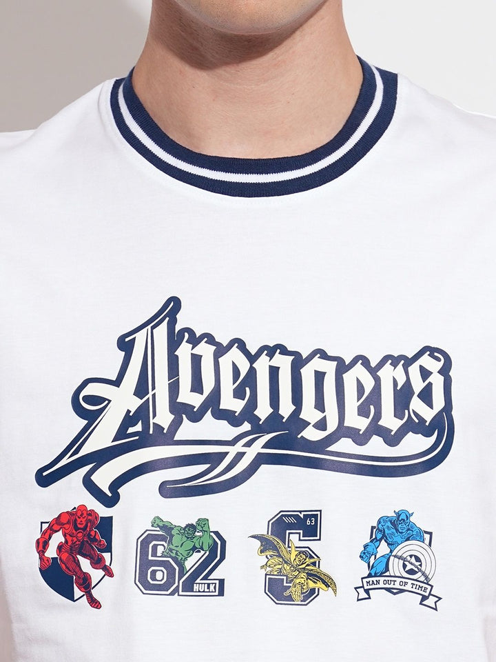 Being Human Avengers Printed Drop-Shoulder Sleeves Easy Fit Pure Cotton T-shirt