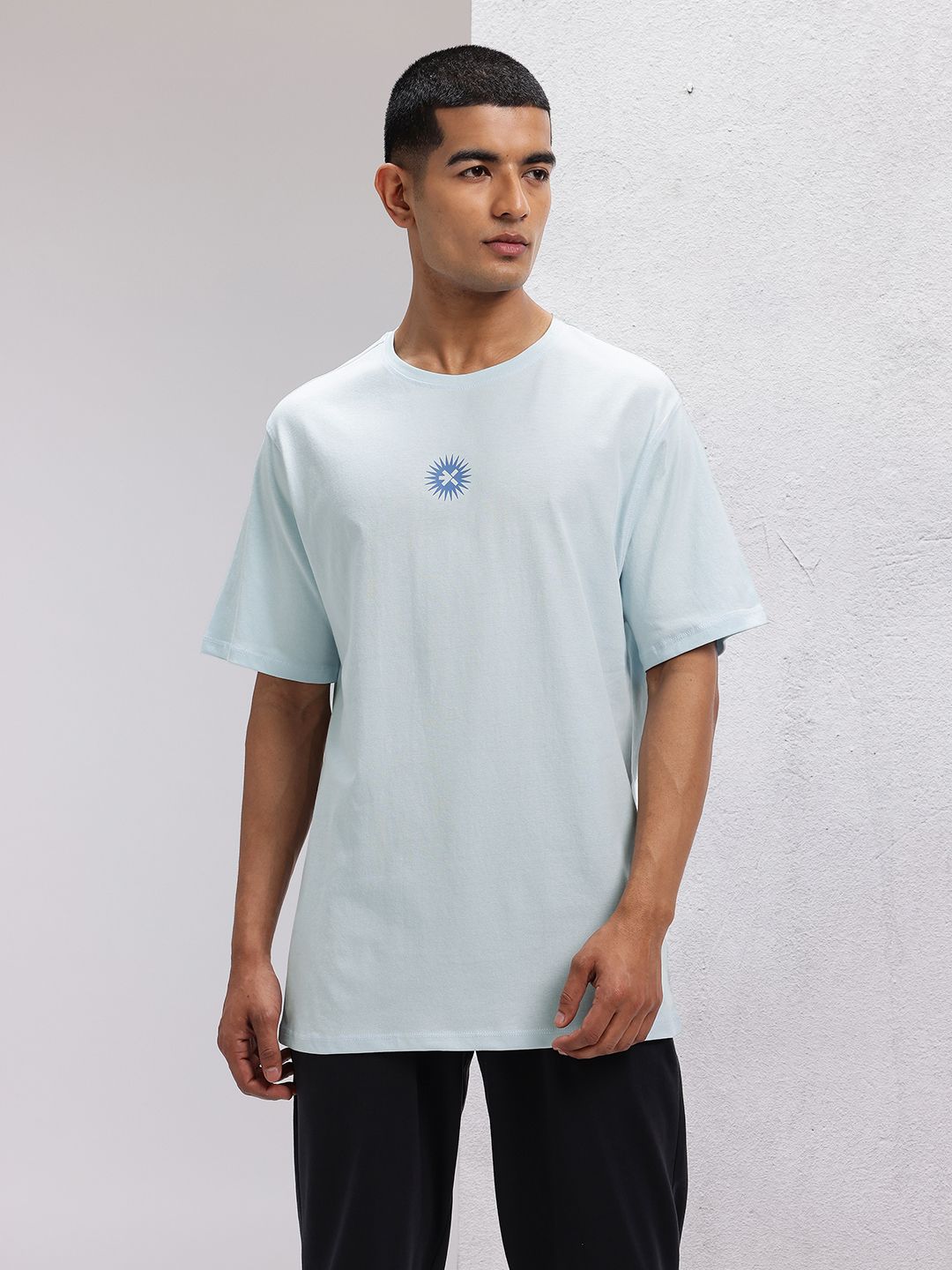 HRX by Hrithik Roshan Printed Pure Cotton Yoga T-shirt