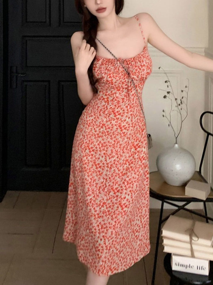 DressBerry Women Floral Printed Fit & Flare Midi Dress