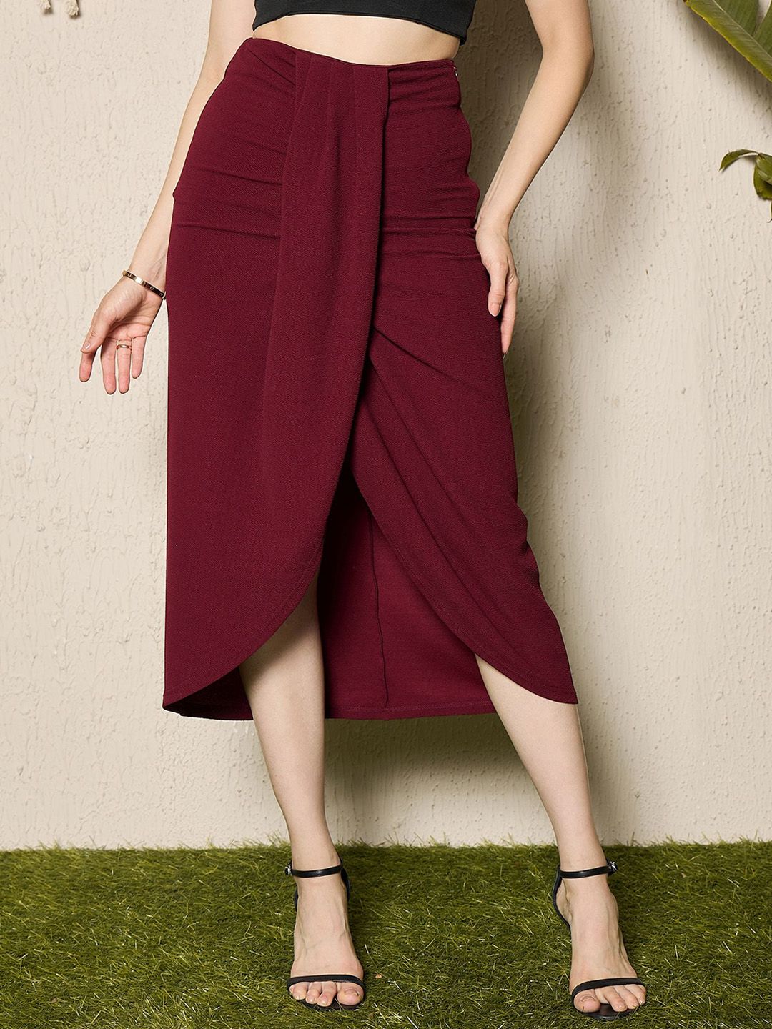 Berrylush High Waist Maxi Tulip Skirt