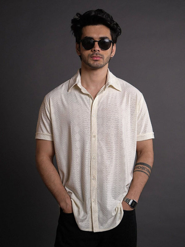 Powerlook India Ethnic Motifs Spread Collar Casual Shirt